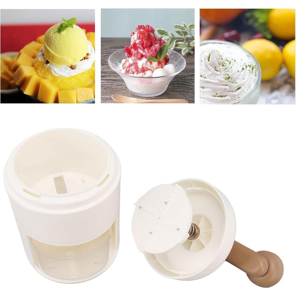 Portable Gola Maker and Ice Crusher | Manual Shaved Ice and Smoothie Machine