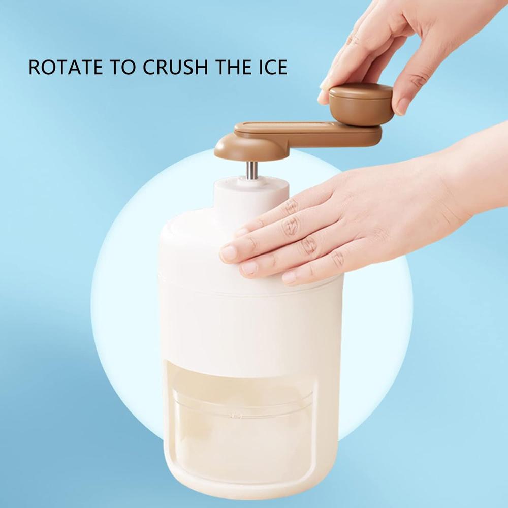 Portable Gola Maker and Ice Crusher | Manual Shaved Ice and Smoothie Machine