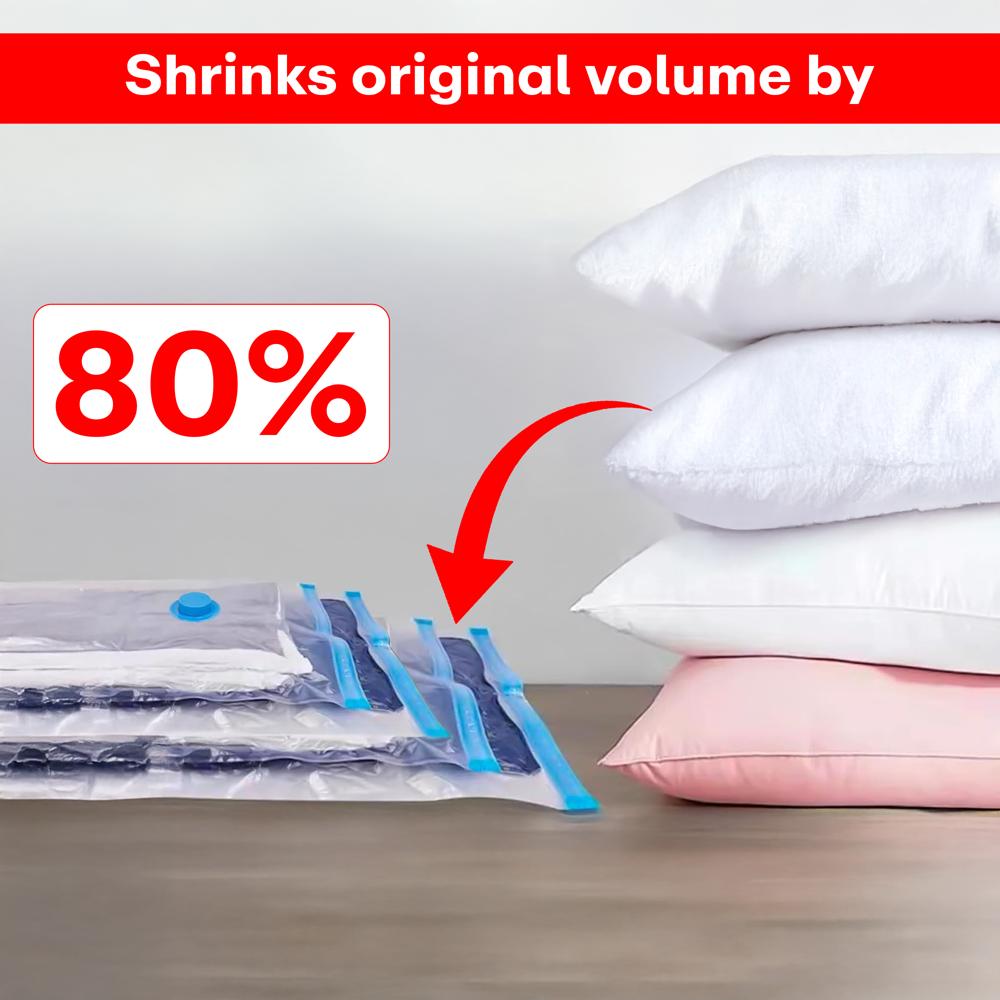 Prime Pick Vacuum Compression Storage Bags With Electric Pump Pack Of  20 5Small 5Medium 5Large 5Jumbo