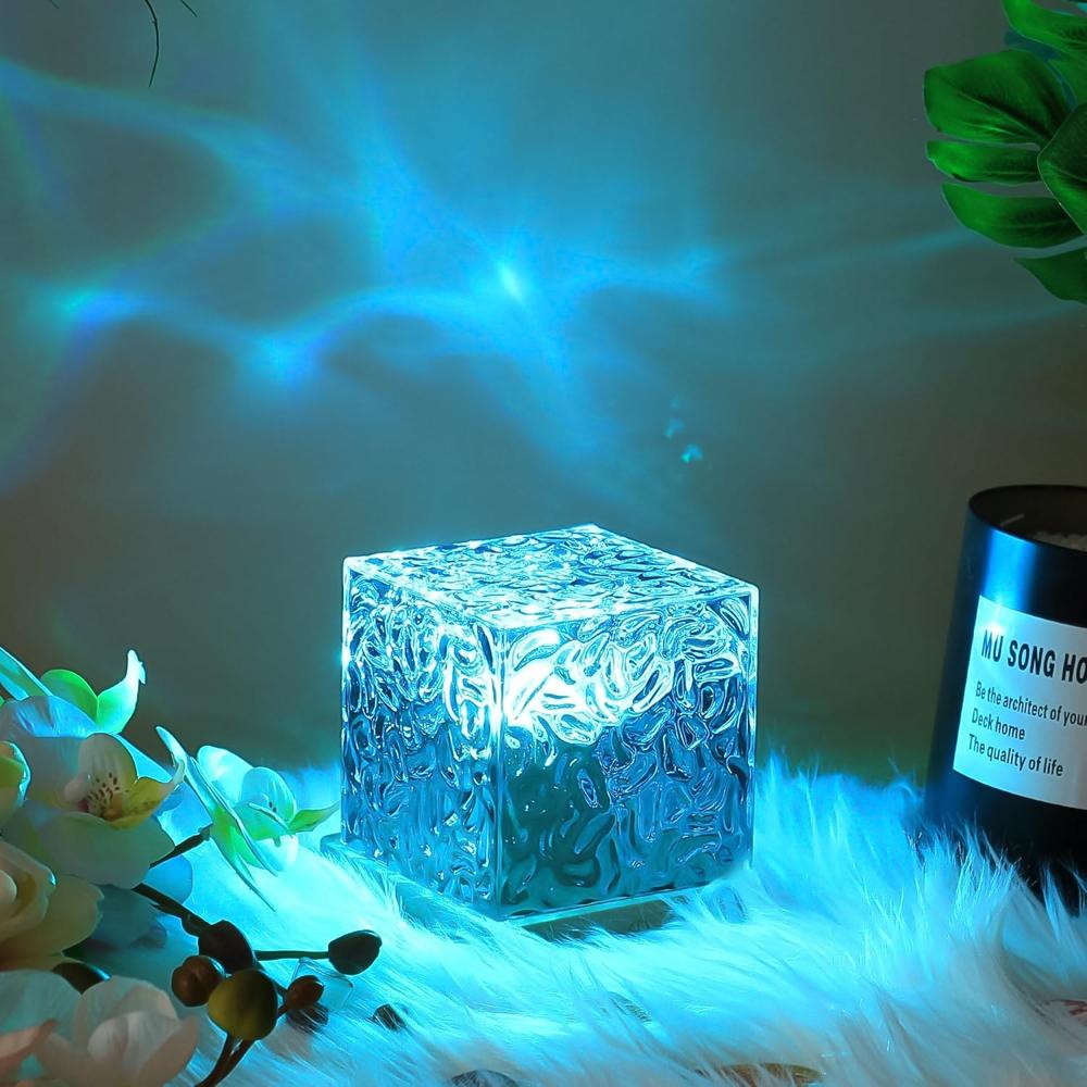 Ocean Wave Projector Lamp  3D Water Wave LED Night Light with Remote