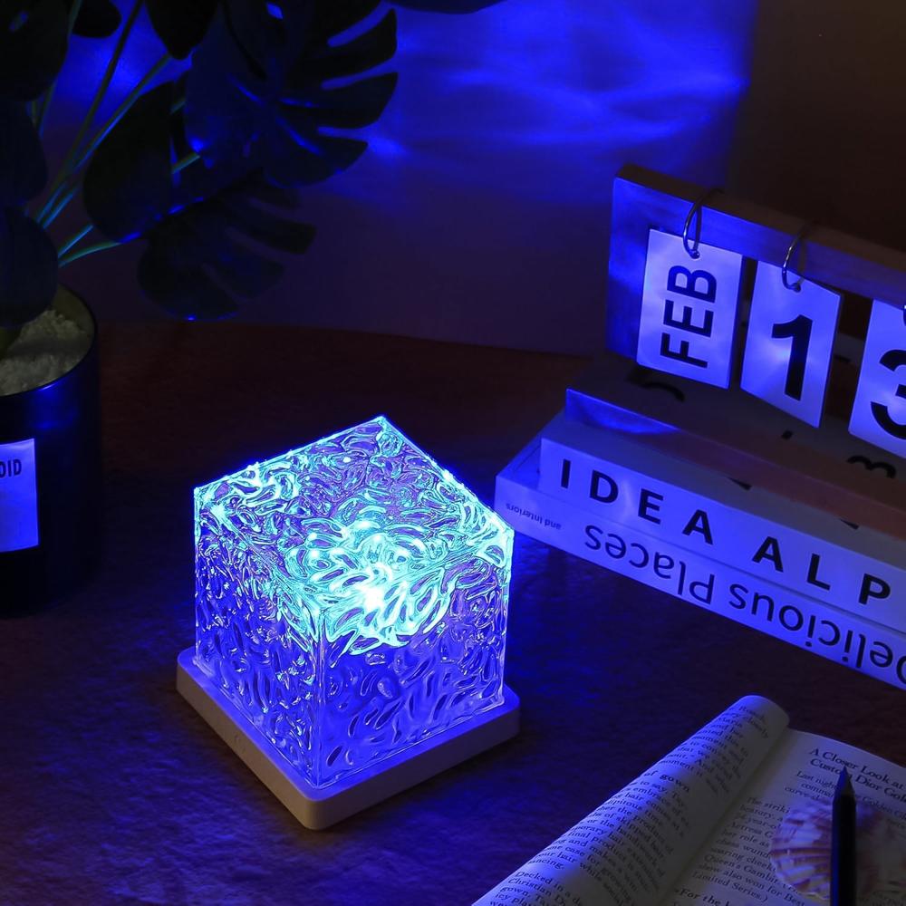 Ocean Wave Projector Lamp  3D Water Wave LED Night Light with Remote