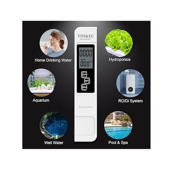  True Sense TDS & EC Meter Water Quality Testing Meter, TDS-EC