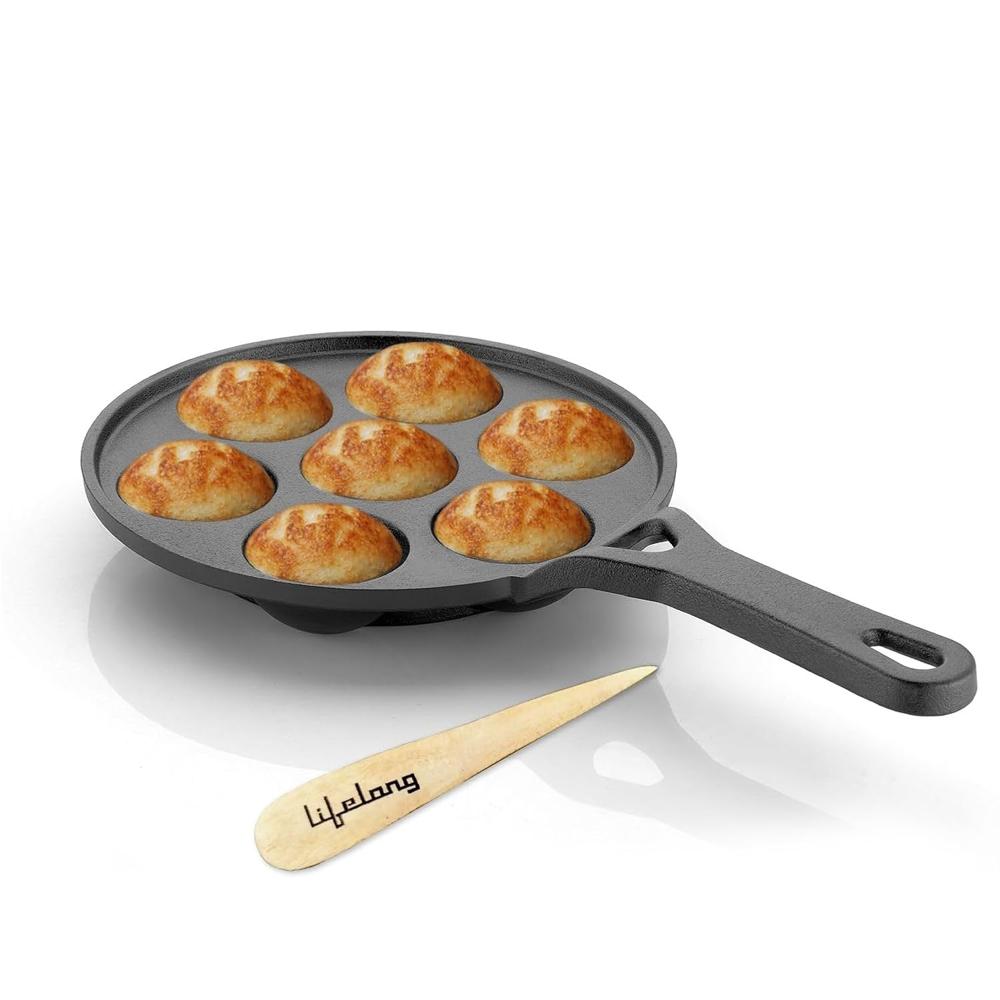 Lifelong Cast Iron Paniyaram Pan   (LLCIP012)