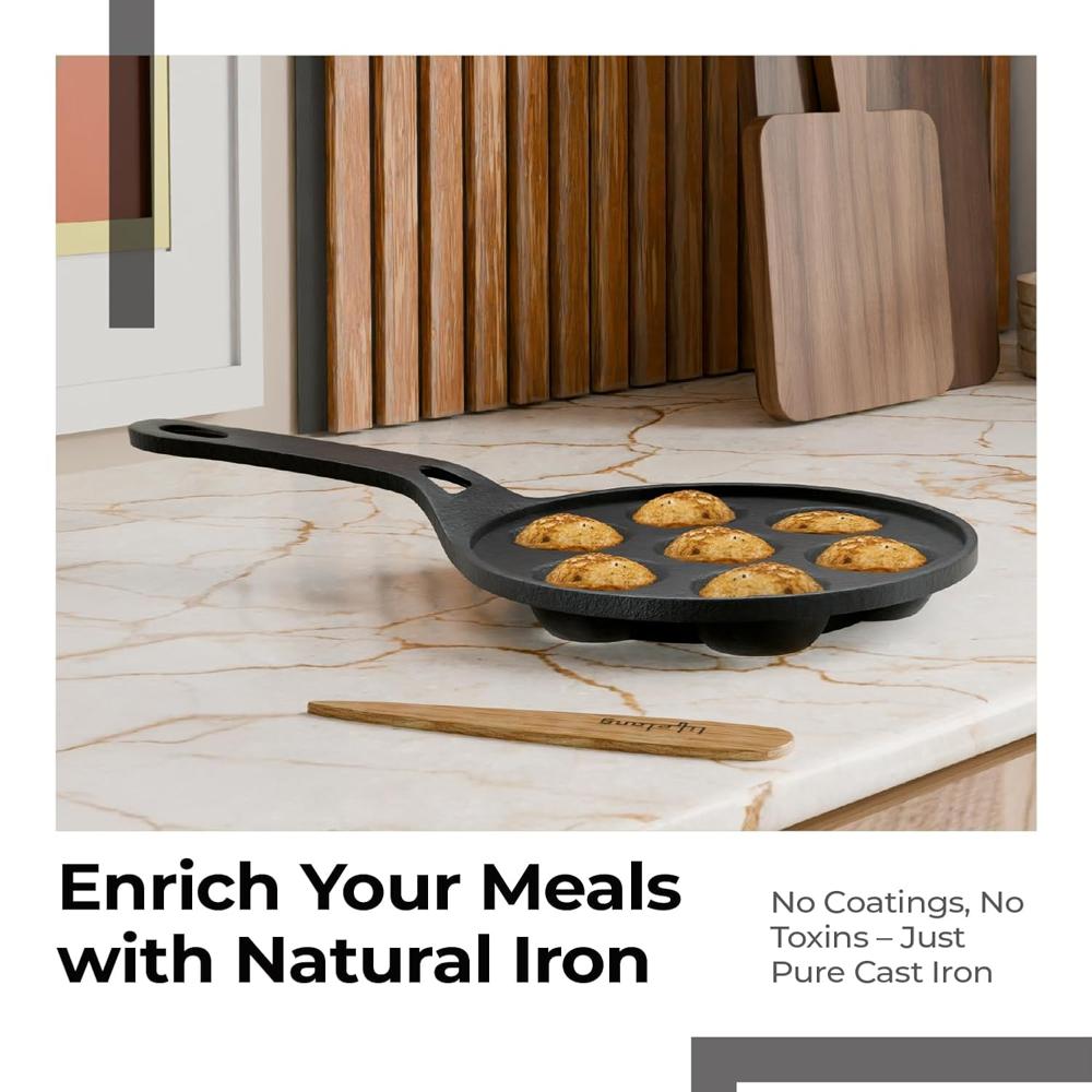 Lifelong Cast Iron Paniyaram Pan   (LLCIP012)