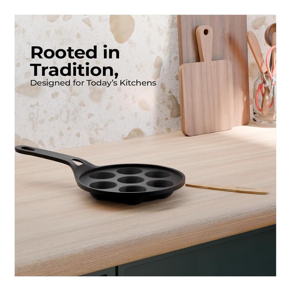 Lifelong Cast Iron Paniyaram Pan   (LLCIP012)