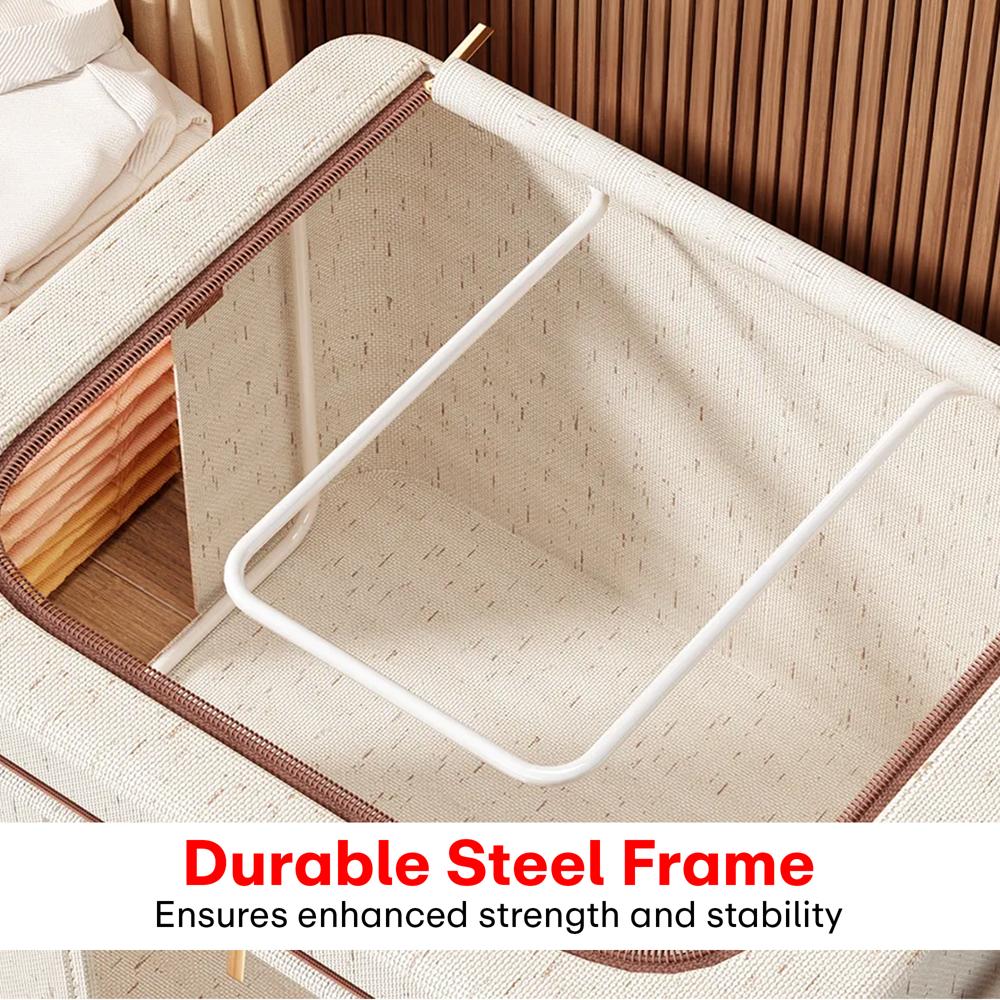 Prime Pick Cotton Linen Wardrobe Clothes Organizer