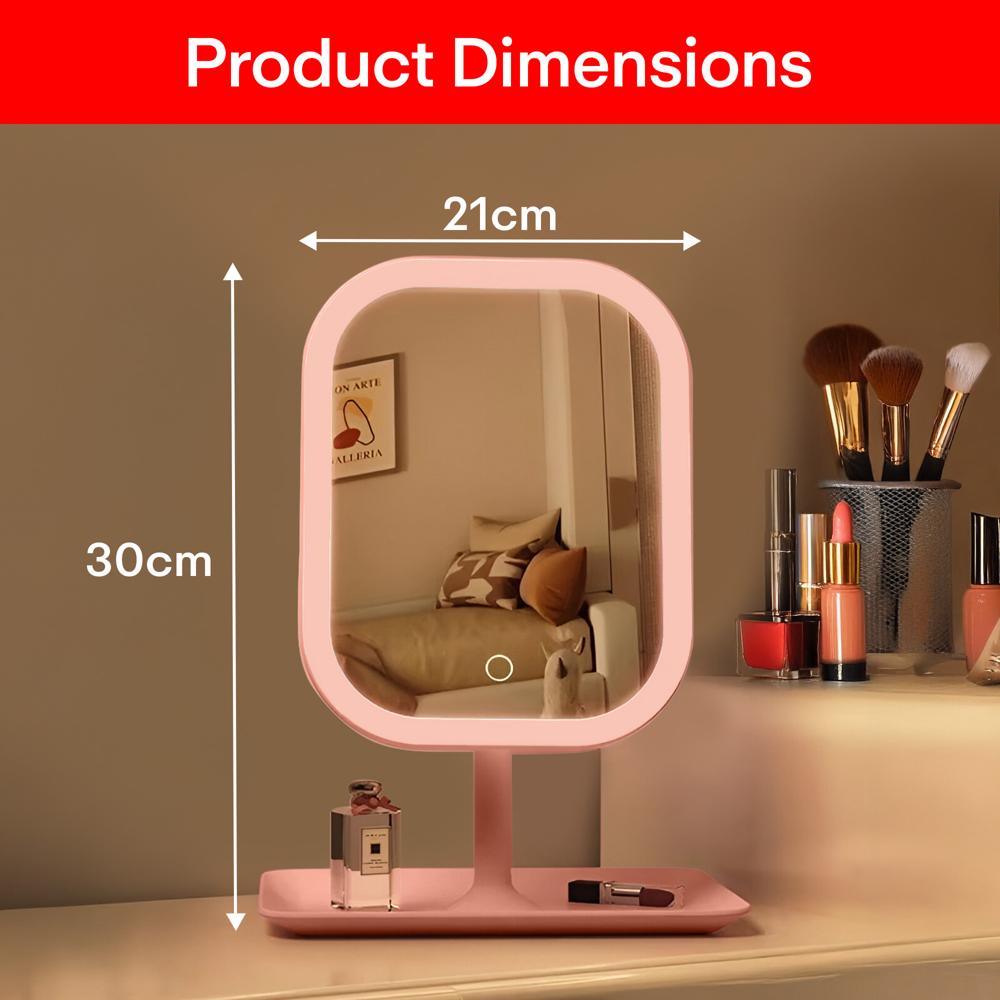 Prime Pick Non-LED Makeup Mirror  Pink