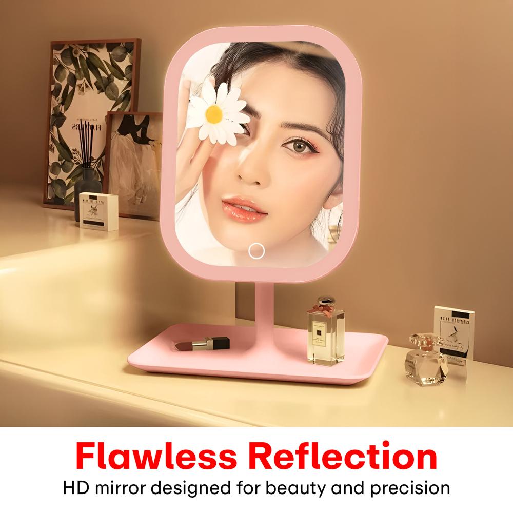 Prime Pick Non-LED Makeup Mirror  Pink