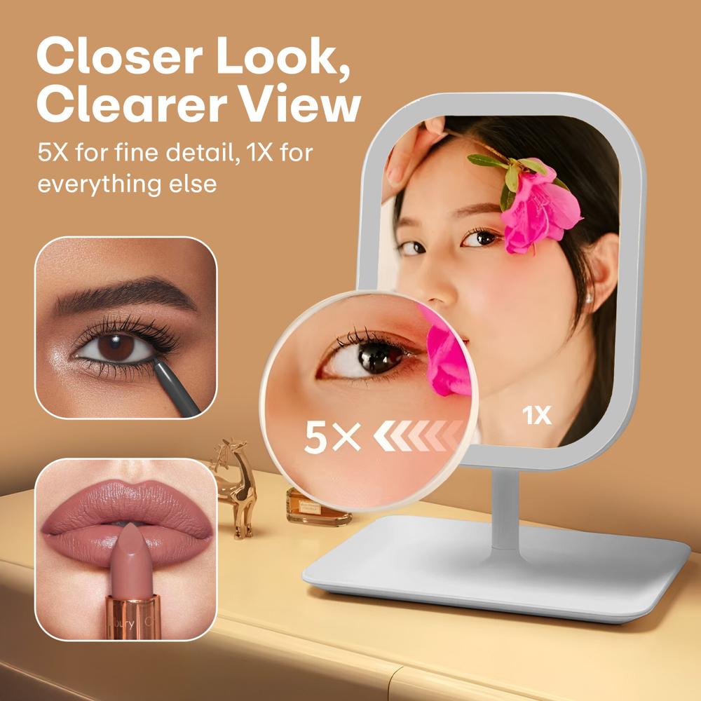 Prime Pick Non-LED Makeup Mirror White