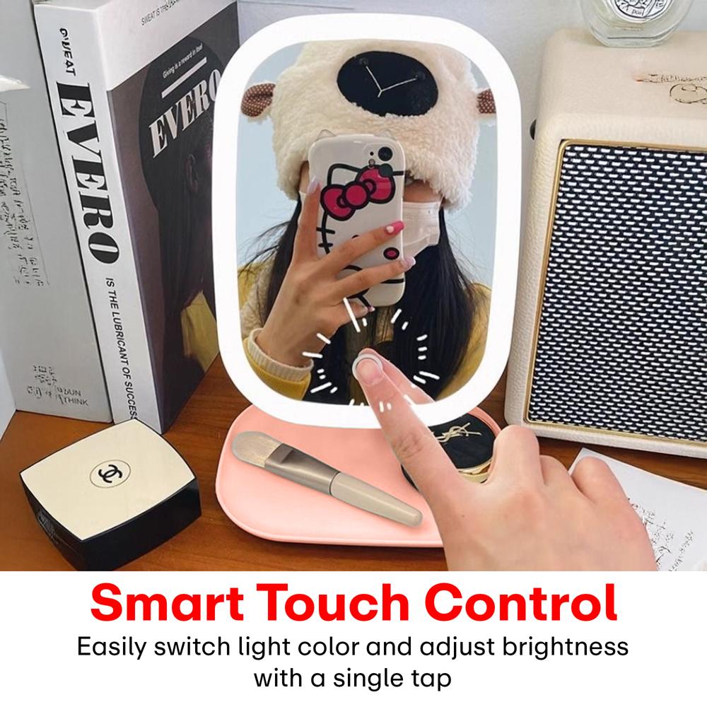 Prime Pick LED Makeup Mirror  Pink