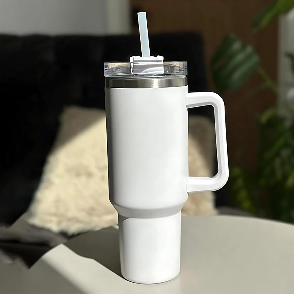 White Extra Large Insulated Travel Mug, Tumbler (1200ML - 1 Pc)