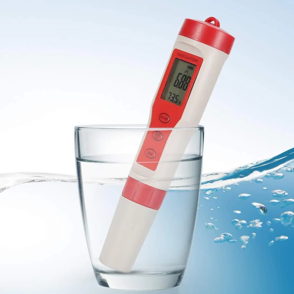 True Sense Water Tester Pen Water Quality Detector PH/TDS/EC/TEMP, 4 In 1