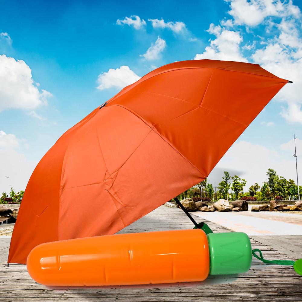 Vegetable Shaped Folding Umbrella (1 Pc) - Color: Mix