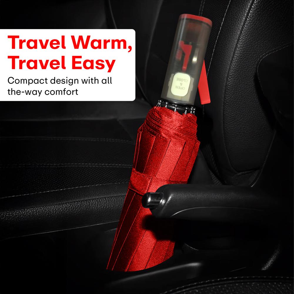 Prime Pick Natural Light Umbrella  Red