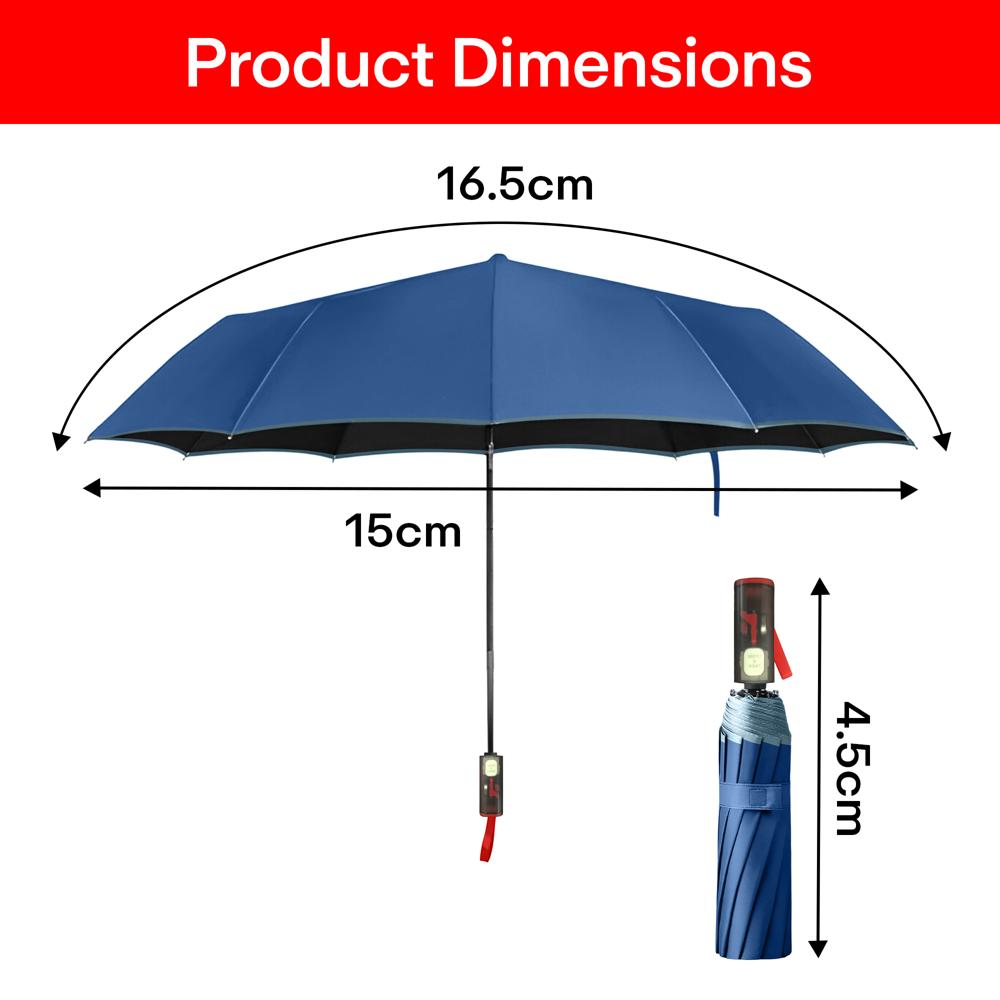 Prime Pick Natural Light Umbrella  Dark Blue