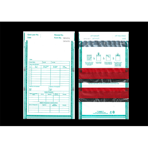 Gold Loan Envelope - ALL PURPOSE GREEN GLE (6.5 X 10) (ENGLISH) (TWO AUDIT)