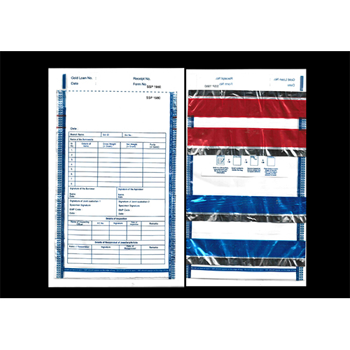 Gold Loan Envelope - ALL PURPOSE BLUE GLE (6.5 X 10) (ENGLISH) (FOUR AUDIT)`