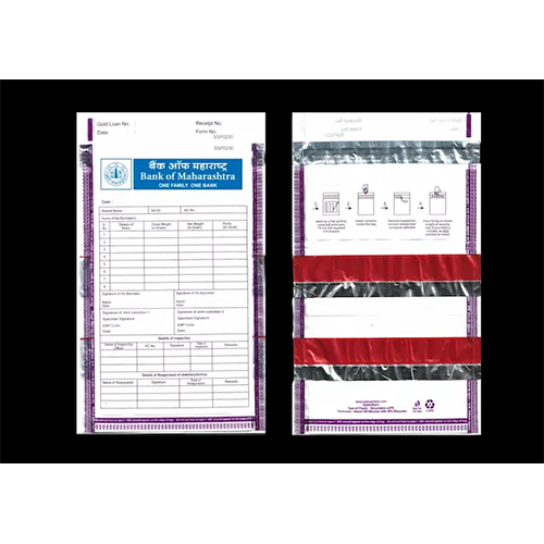 BANK OF MAHARASHTRA PURPLE GLE (6.5 X 10) (ENGLISH) (TWO AUDIT)