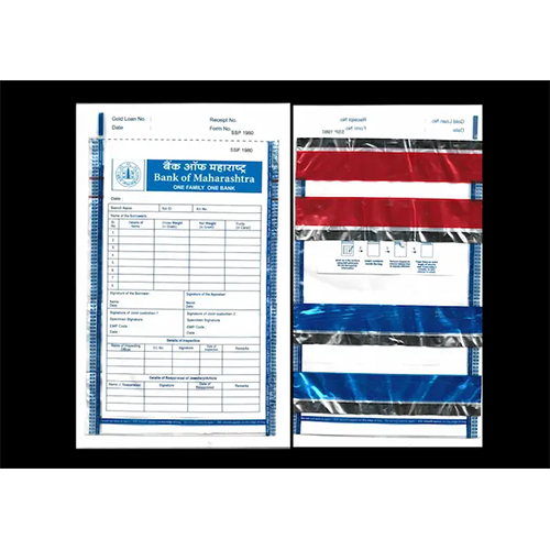 BANK OF MAHARASHTRA BLUE GLE (6.5 X 10) (ENGLISH) (FOUR AUDIT)