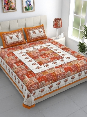 Premium Cotton 3 Piece King Bed sheet Set