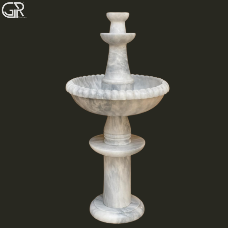 White Marble Fountain Indoor