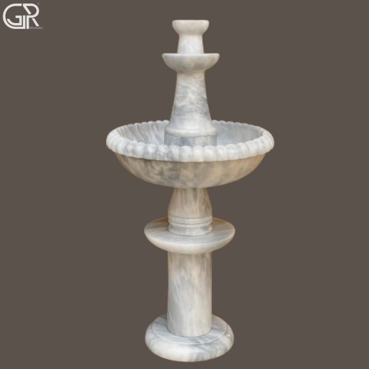 White Marble Fountain Indoor