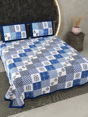 3 Pcs Cotton King Bedsheet Set