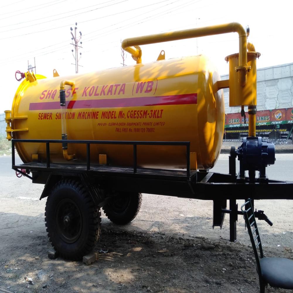 Sewer Suction Machine mounted on Trailer Chassis