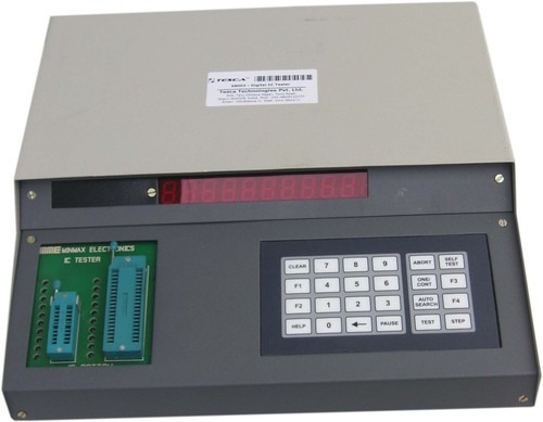 Digital IC Tester - Metal, 325x290x120 mm, Black and White | Advanced Testing Features, Continuous Mode, Buzzer Indicator, Self-Test Facility