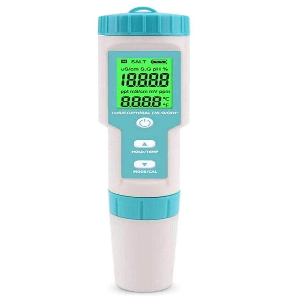 True Sense PH/TDS/EC/ORP/S.G/Salinity/Temperature Water Quality Tester with Electrode, 7 in 1