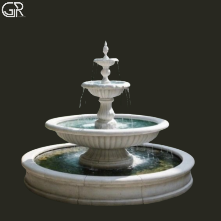 Marble Water Fountain, 6ft