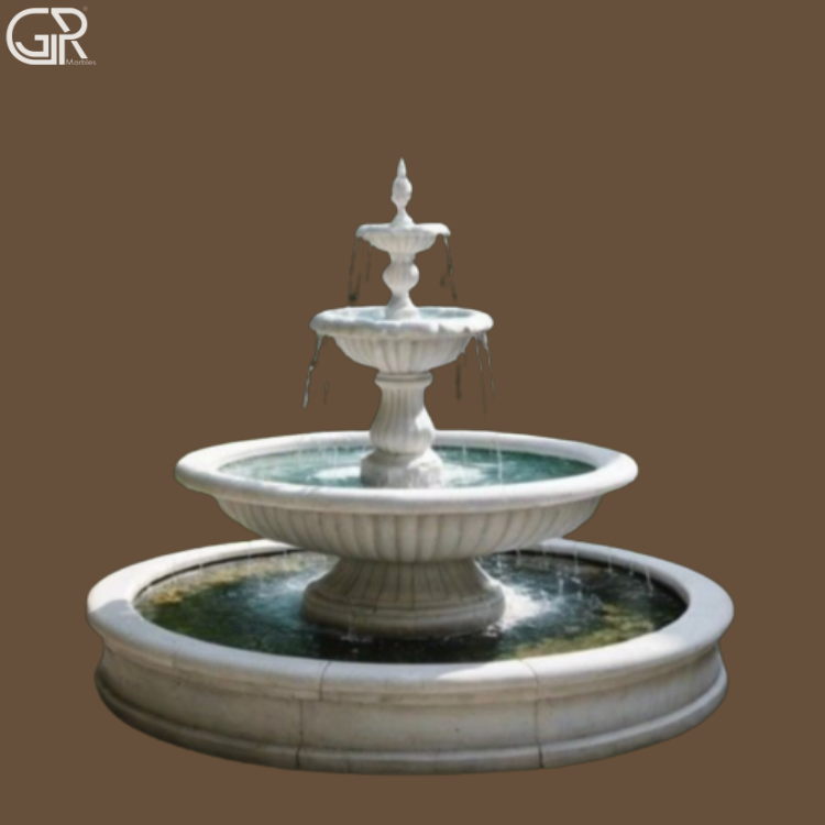 Marble Water Fountain, 6ft