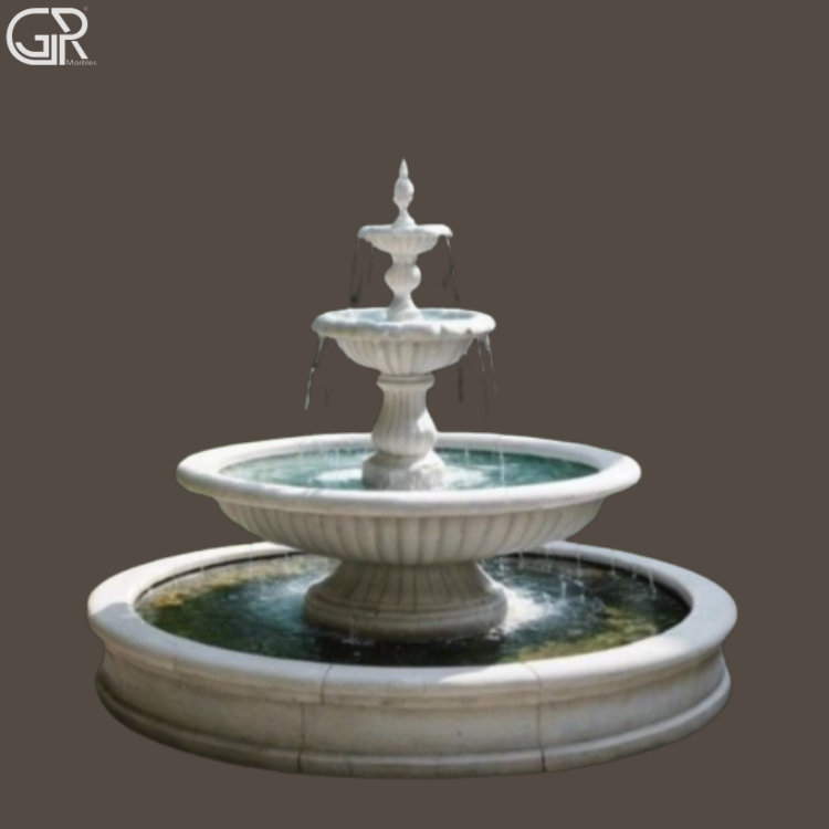 Marble Water Fountain, 6ft