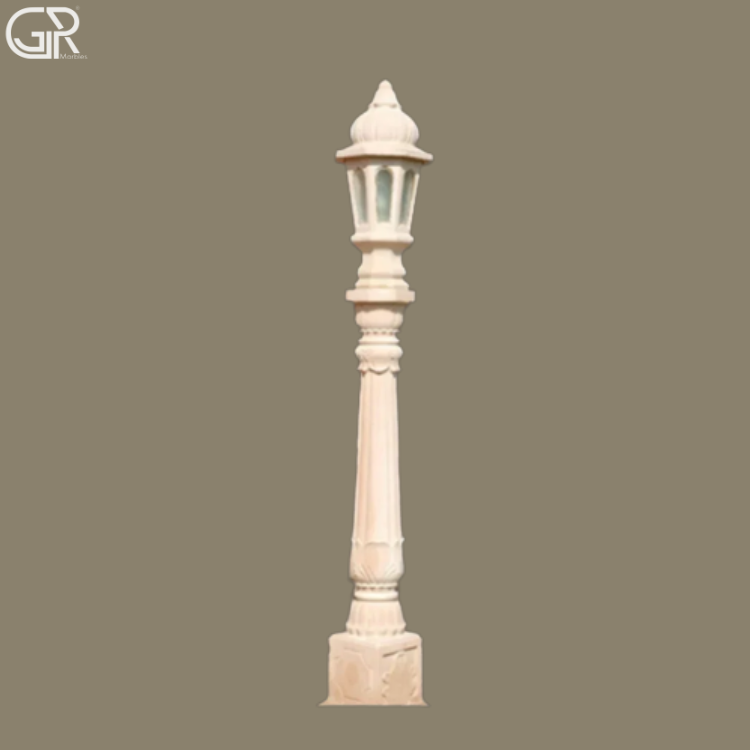 Sandstone Gate Lamp