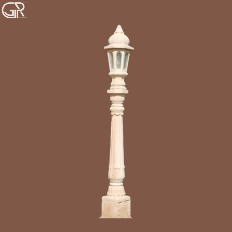 Sandstone Gate Lamp