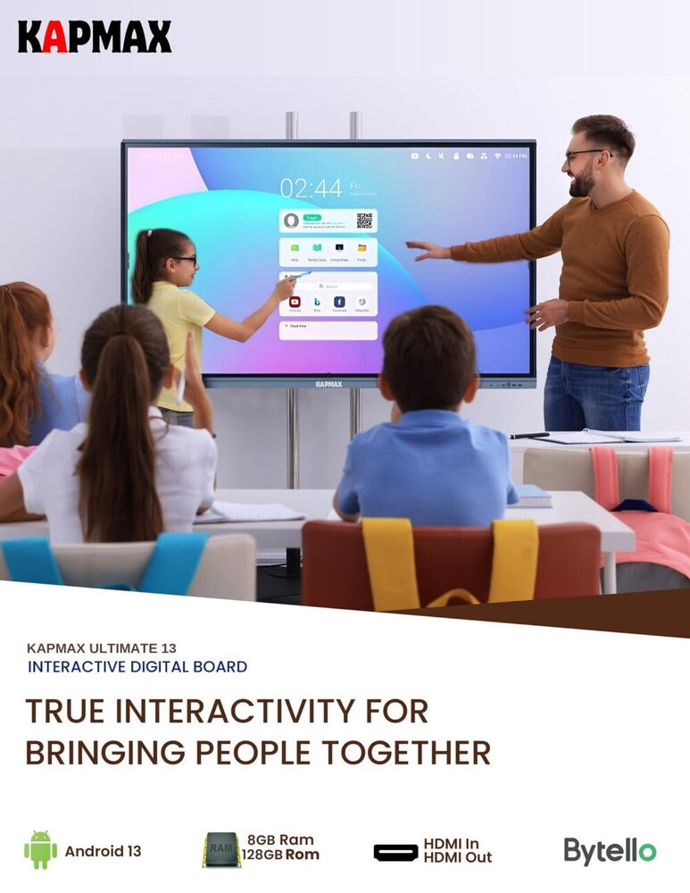 Kapmax Interactive Flat Panel For Coaching Model Kp 7501 M - Advantage: Make Learning More Practical