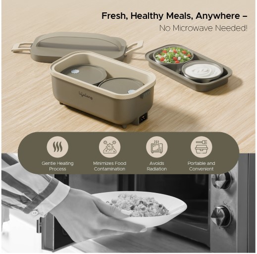 Lifelong 950 ml 5  Compartments (Conduction Heat  Lunch Box)(LLELB01)