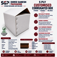 5 Ply Universal Corrugated white Customised Box