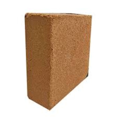 Coco Coir Peat Block - Coconut Fiber Material, Light Brown Color | Eco-friendly Growing Medium With High Water Retention Properties