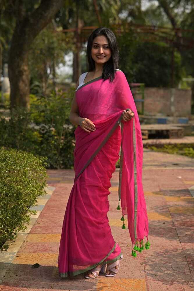 Pink Color Mal Catton Saree.jpeg