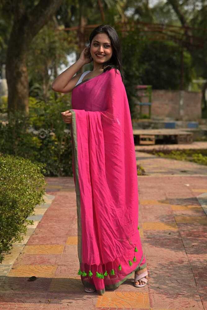 Pink Color Mal Catton Saree.jpeg
