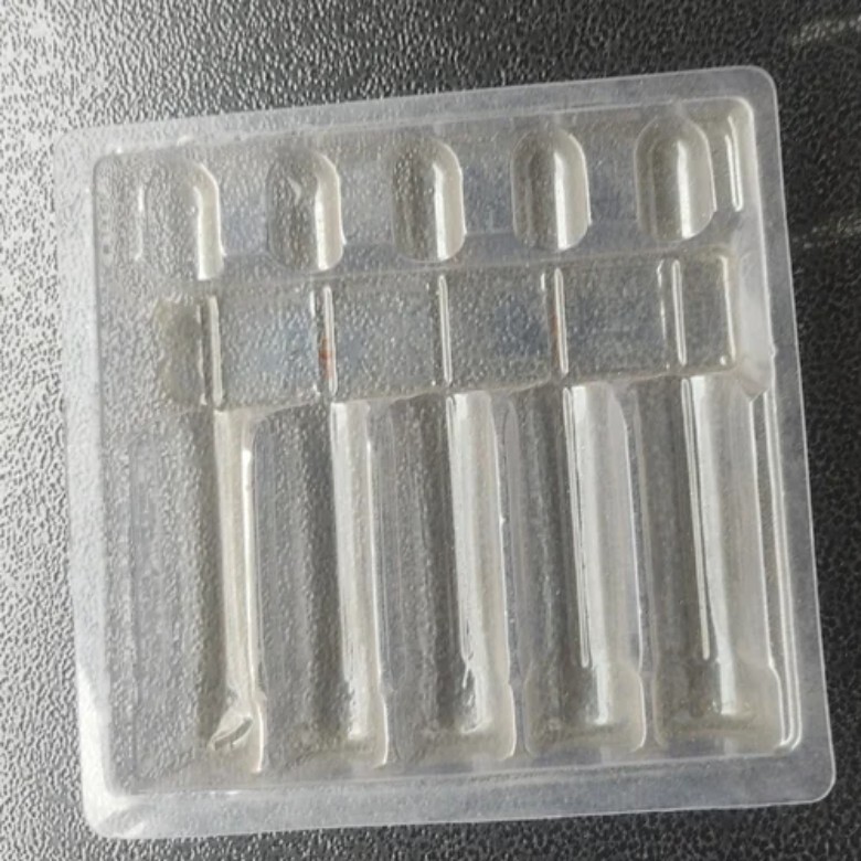 Pet 8 Ml Ampule Tray - 2mm Thick Transparent Square Pet | Standard Size, Clear Material Ideal For Safe Storage Solutions