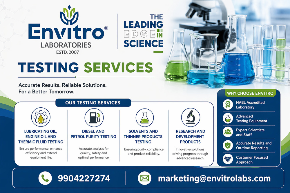 Industrial Oil And Chemical Testing Service
