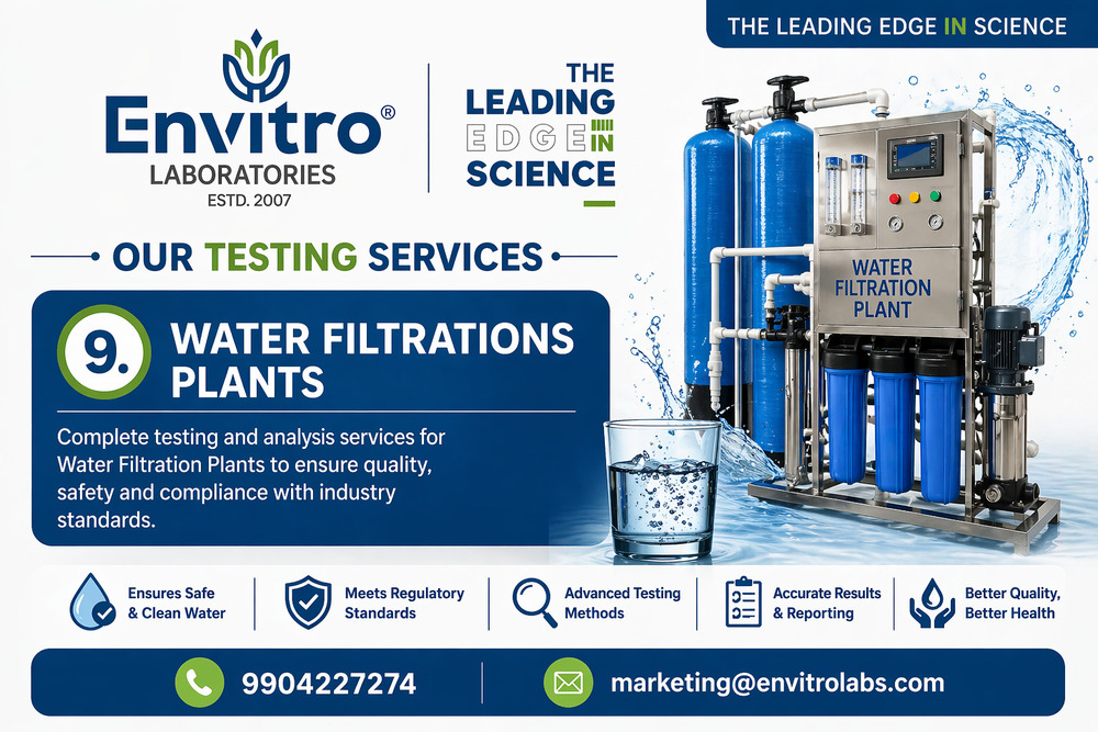 Water Filtration Plant Testing Services