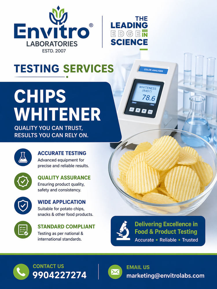 Chips Whitener Testing सेवाएं