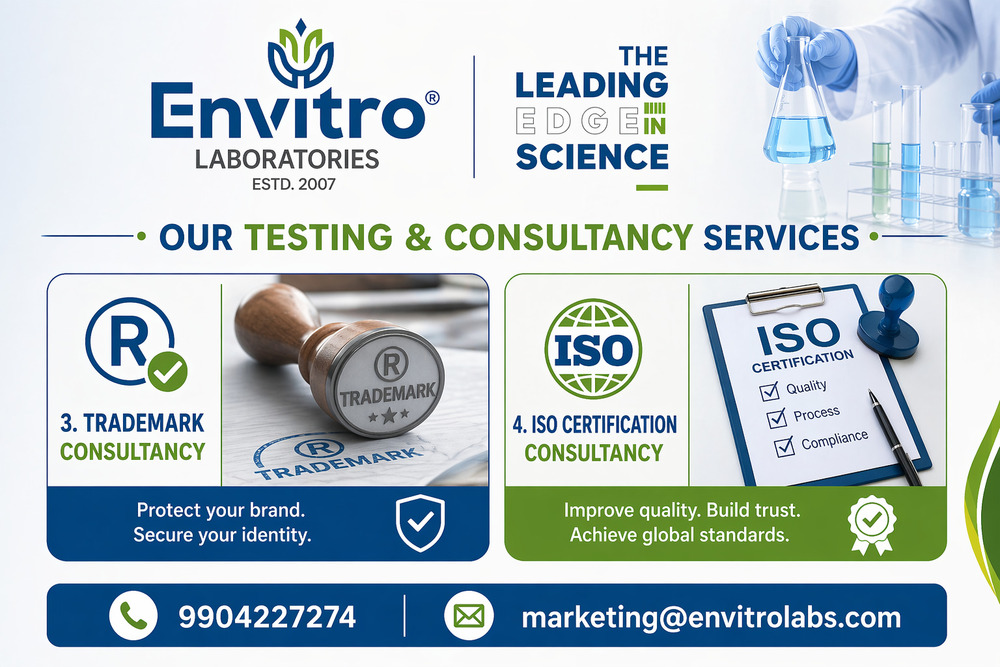 ISO Certification Consultancy Services By Envitro Laboratories Pvt. Ltd.