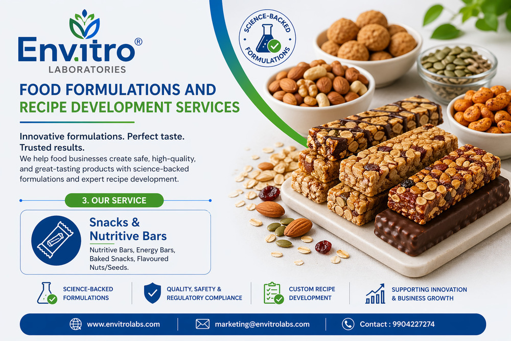 Snacks & Nutritive Bars Formulation & Development Services