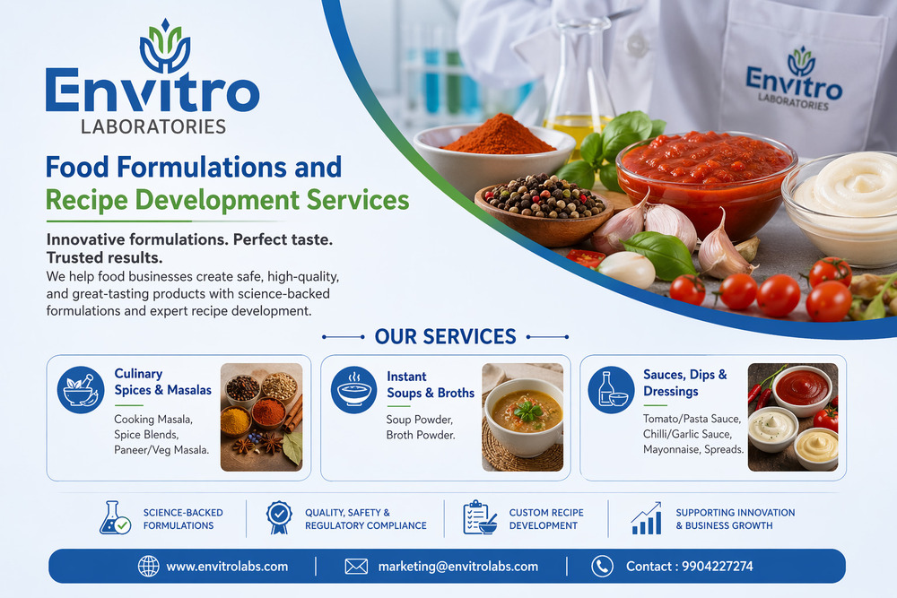 Ready-to-Cook (RTC) Premixes Formulation & Development सेवाएं