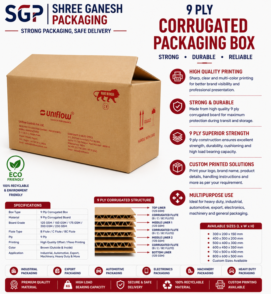 9 Ply Corrugated Packaging Box