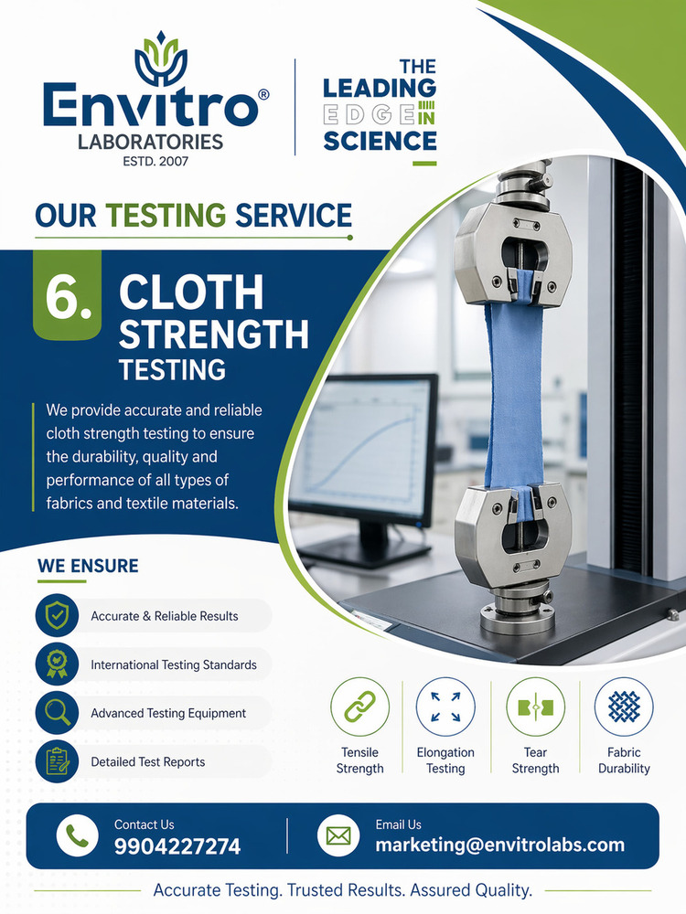 Cloth Strength Testing सेवाएं